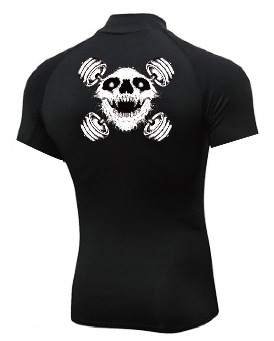 (CLEARANCE) HA/FA Black Compression Short Sleeve