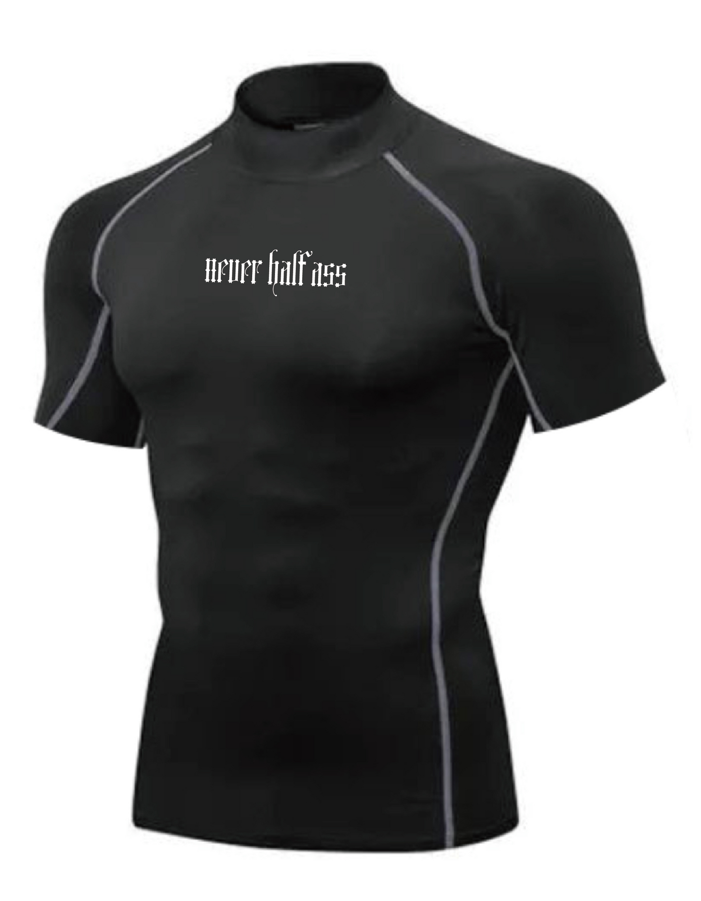 (RESTOCKED) HA/FA White Trim Short Sleeve Compression