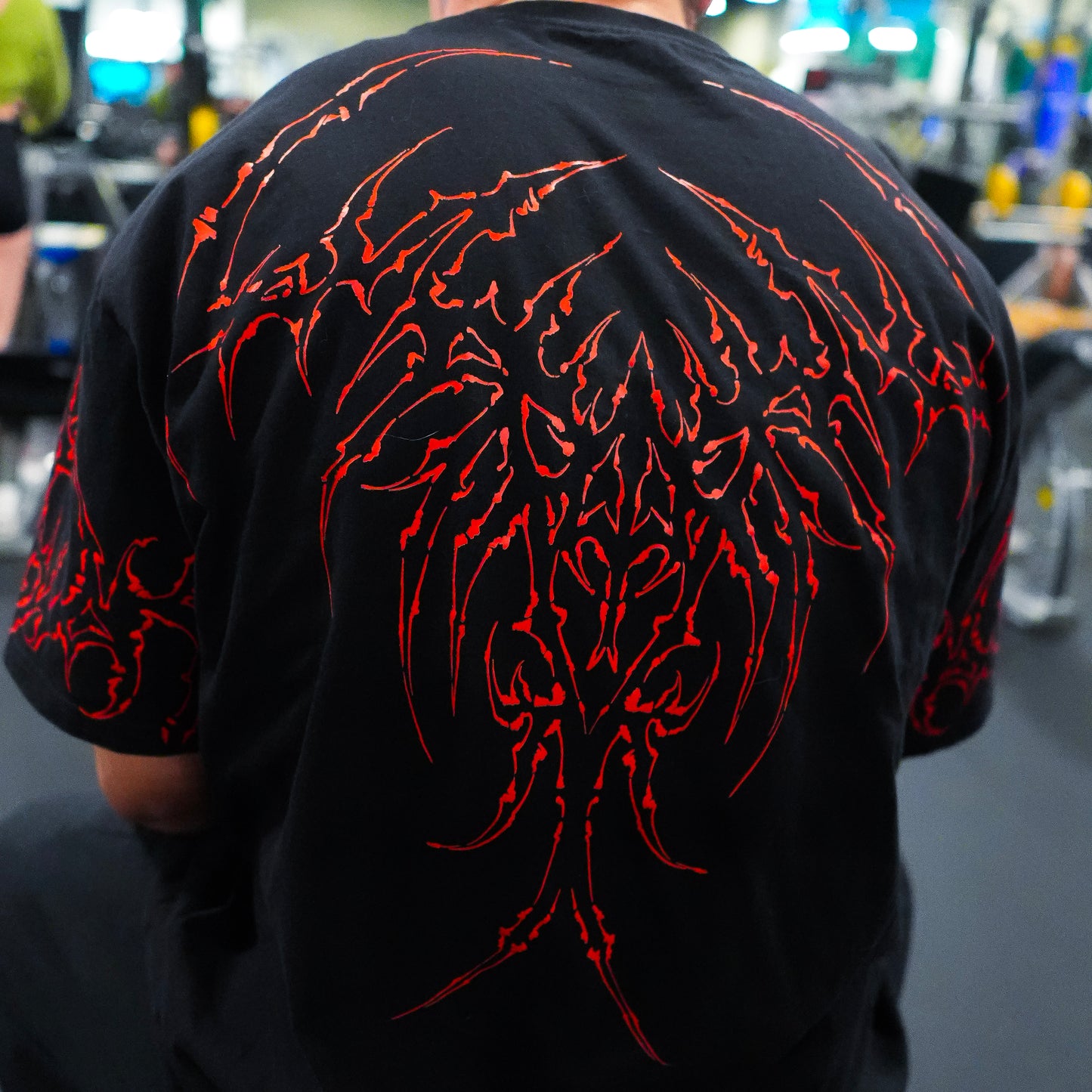 (NEW) BLACK & RED HA/FA INVICTUS Oversized T-Shirt