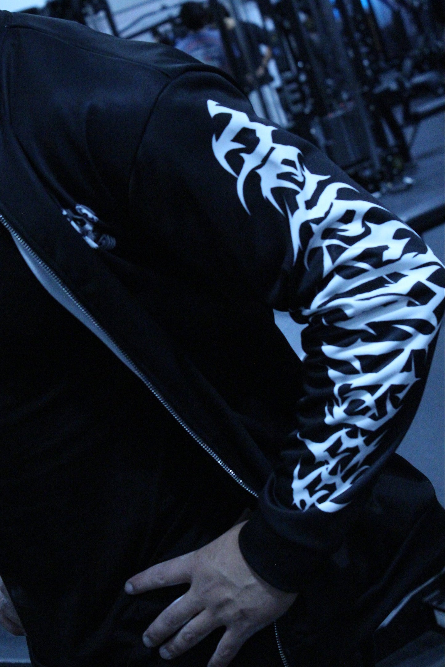 HA/FA The13thCrypt Skull Collab Bomber Jacket