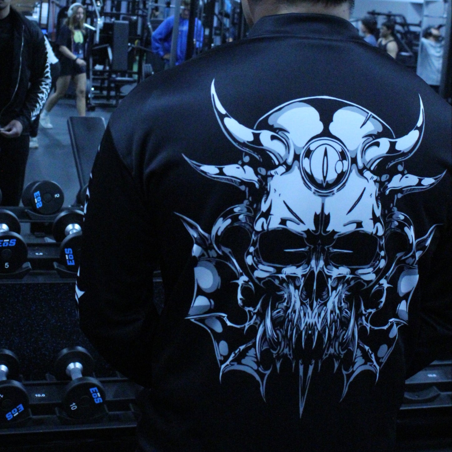 HA/FA The13thCrypt Skull Collab Bomber Jacket