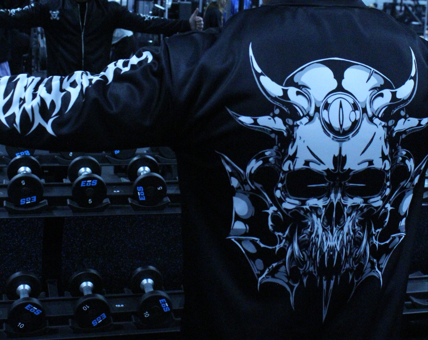 HA/FA The13thCrypt Skull Collab Bomber Jacket