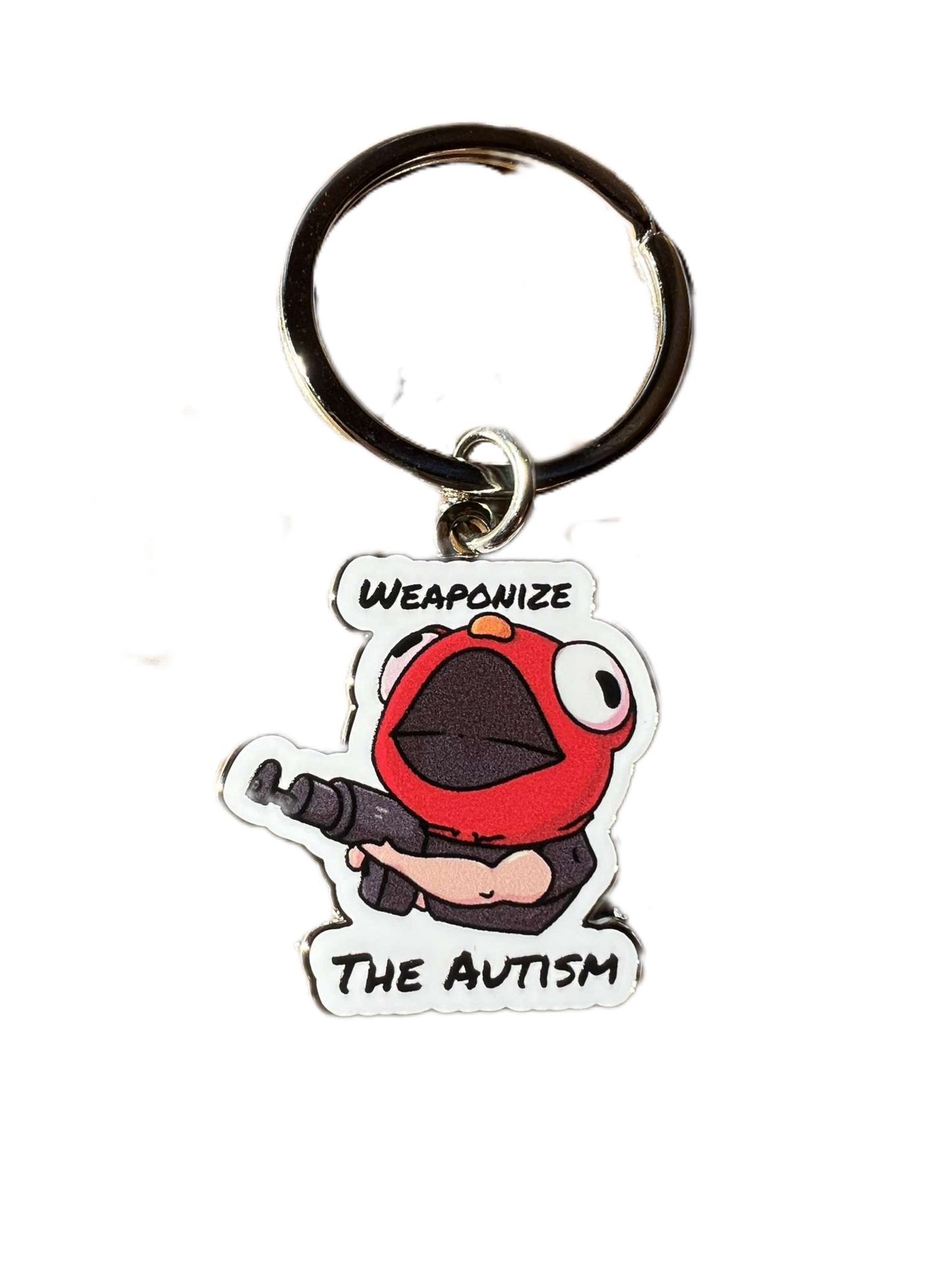 Weaponize The Autism Soft Enamel Keychain