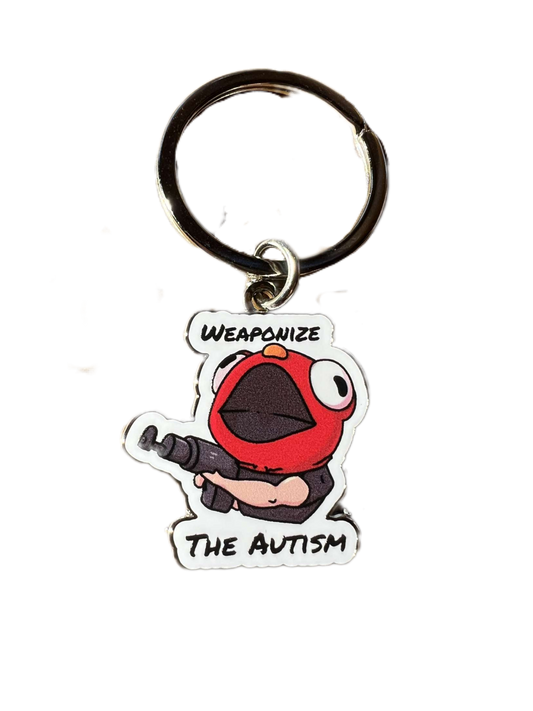 Weaponize The Autism Soft Enamel Keychain