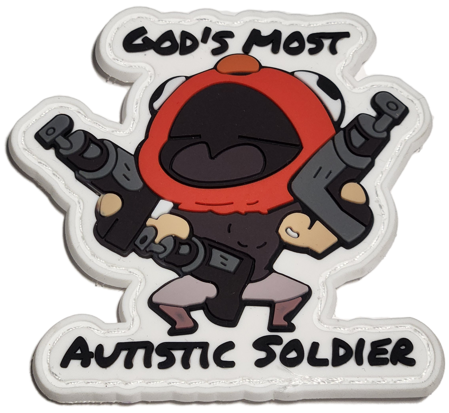 (NEW) God's Most Autistic Soldier PVC Patches