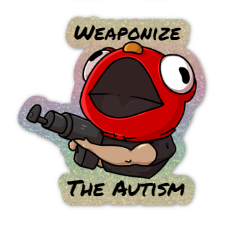 (LIMITED RESTOCK) Weaponize The Autism Sticker (Holo/Pixie Dust)