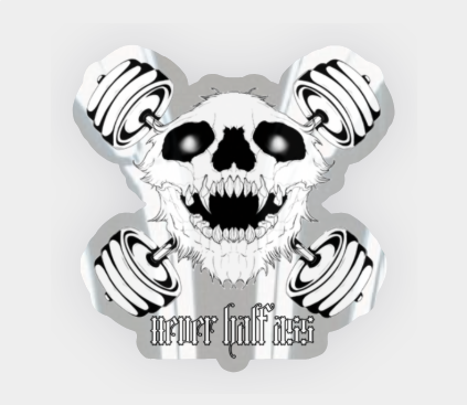 (NEW) HA/FA Skull Sticker (Reflective/Metallic)