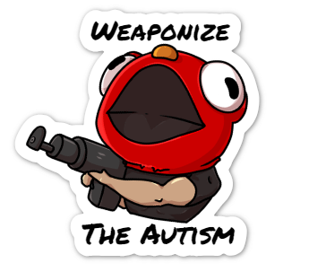 Weaponize The Autism Sticker