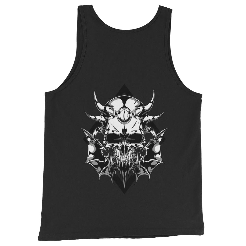 The13thCrypt Skull Black Tank (Front and Back Print)