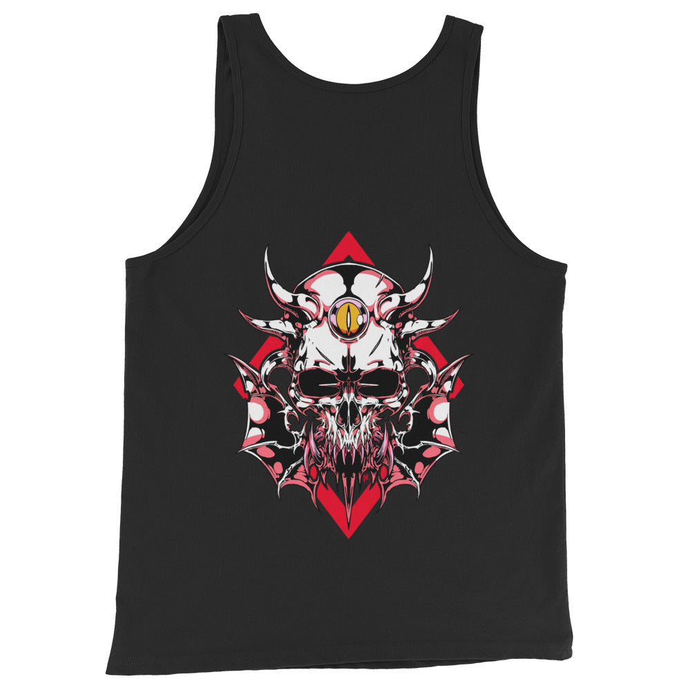 The13thCrypt Skull Red Tank (Front and Back Print)