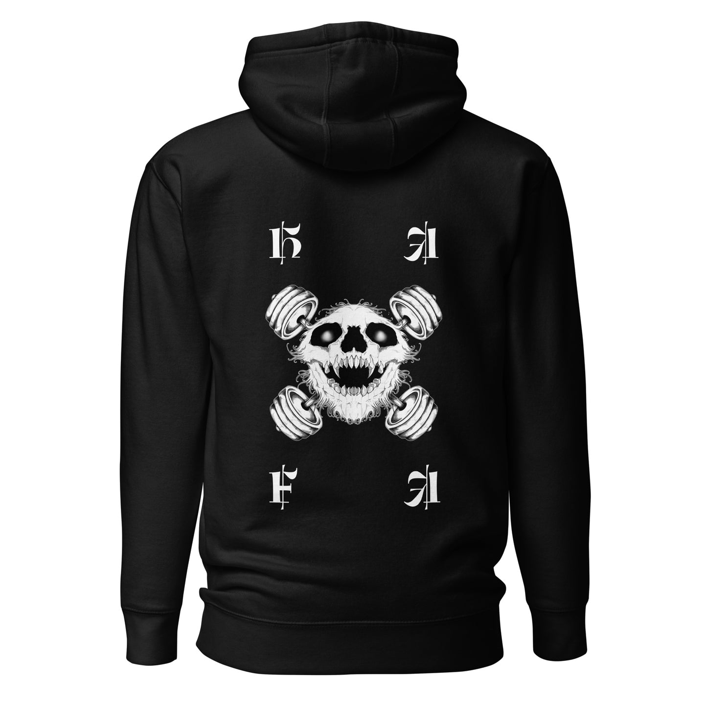 HA/FA Never Half Ass Skull Hoodie