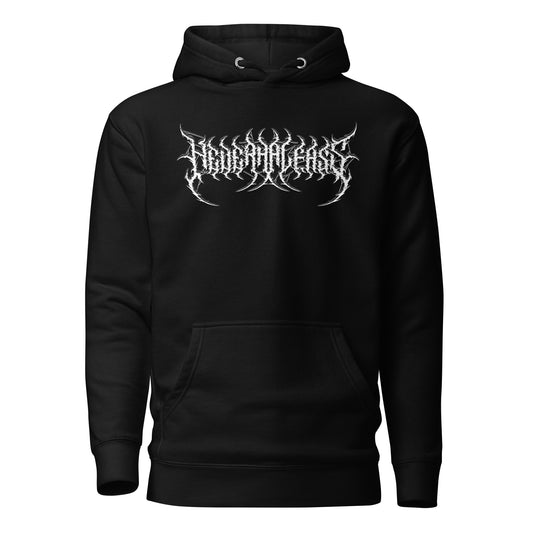 The13thCrypt Skull Black Hoodie (Front and Back Print)