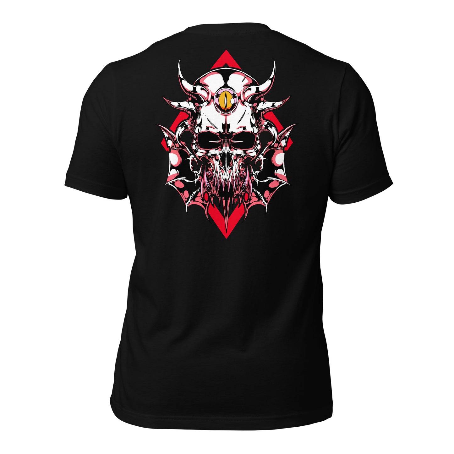 The13thCrypt Skull Red T-Shirt (Front and Back Print)