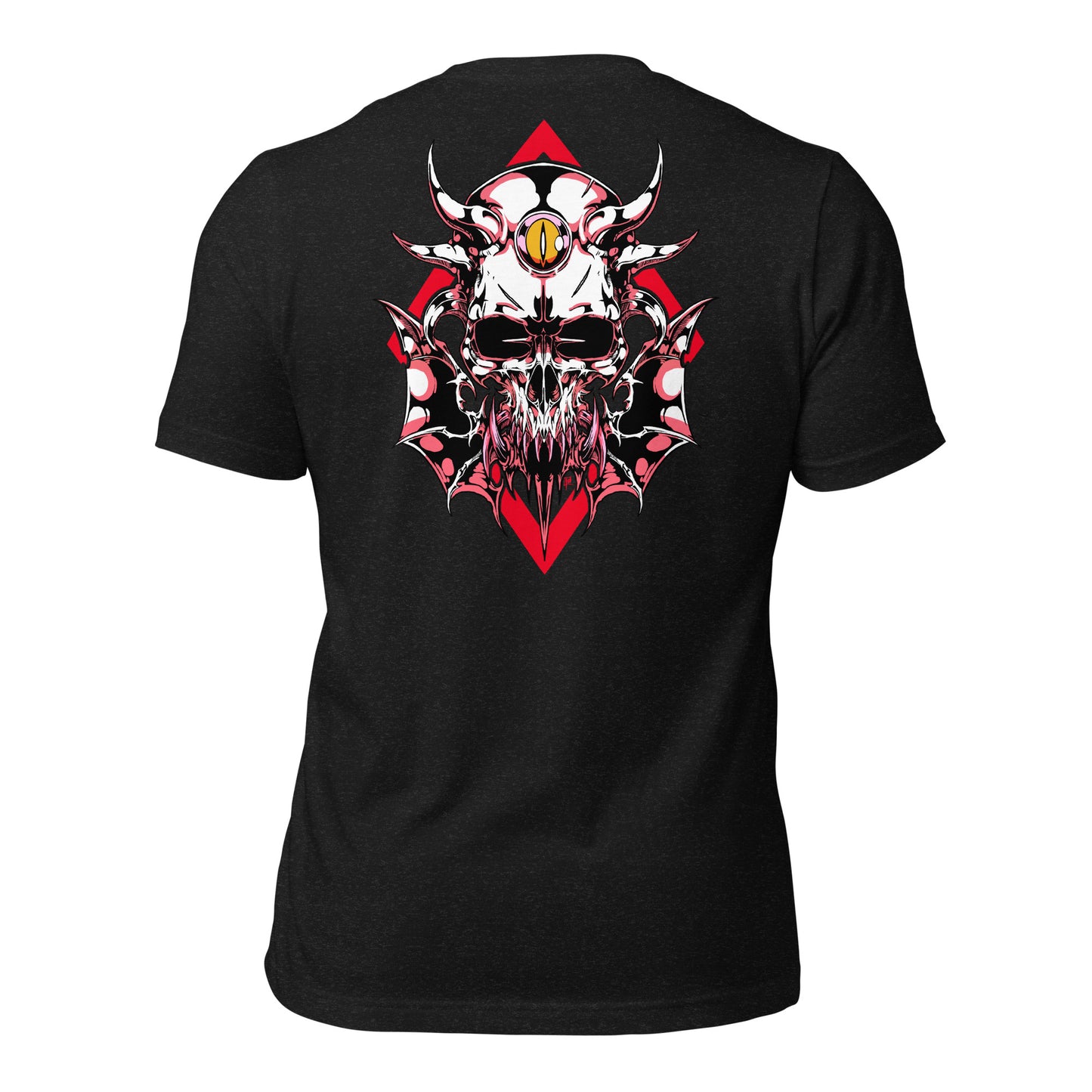 The13thCrypt Skull Red T-Shirt (Front and Back Print)